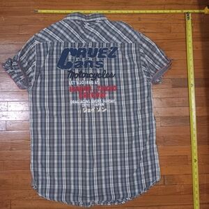 Scotch & Soda Blue and Gray Checkered Men's Shirt